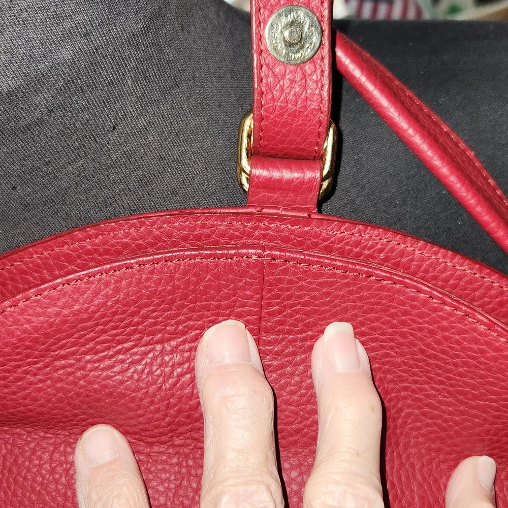 Barr+Barr Red Leather Bag - Picture 13 of 14